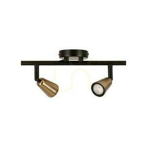 Lucide TIANA väggspotlight i champagnefärgad och svart metall, 2×GU10, 65901/02/05 small 2