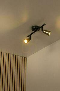 Lucide TIANA väggspotlight i champagnefärgad och svart metall, 2×GU10, 65901/02/05 small 4