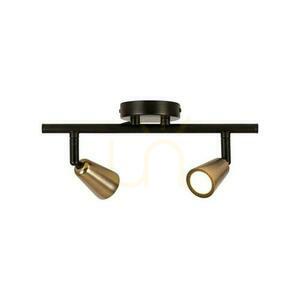 Lucide TIANA väggspotlight i champagnefärgad och svart metall, 2×GU10, 65901/02/05 small 6