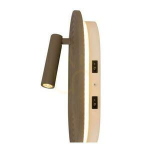 Lucide CARMINO vägglampa beige trä LED 14W 77292/12/41 small 5