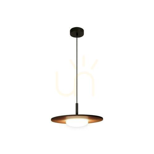 Kontrollera Pendellampa Lucide CARMINO koppar trä LED 38,7 cm 77492/07/55