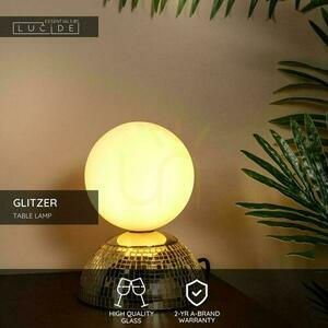 Bordslampa Lucide GLITZER guld glas metall 10527/01/10 small 3