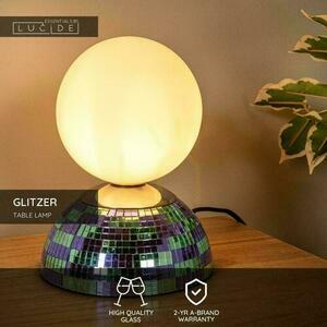 Lucide GLITZER bordslampa blå glas metall G9 10527/01/35 small 3