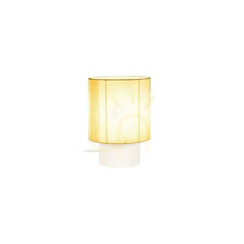 Kontrollera Bordslampa Lucide Tissaja vit lin betong 20 cm 06528/28/31
