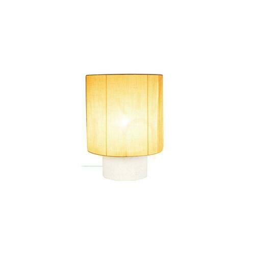Kontrollera Bordslampa Lucide TISSAJA vit lin betong E27 41 cm 06528/41/31