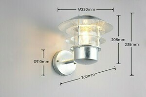 Trio RUVUMA vägglampa för utomhusbruk 262060186 small 5