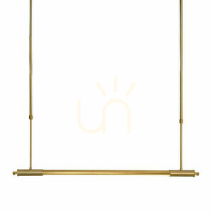 Pendellampa Max Light FLUSORE P0660D borstat guld LED 12W 3000K dimbar small 1