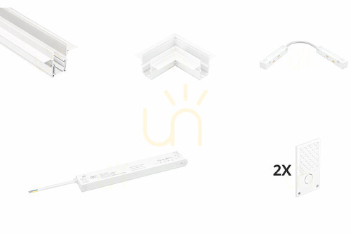 Kontrollera Set U LUNA-MAG magnetisk infälld belysning vit
