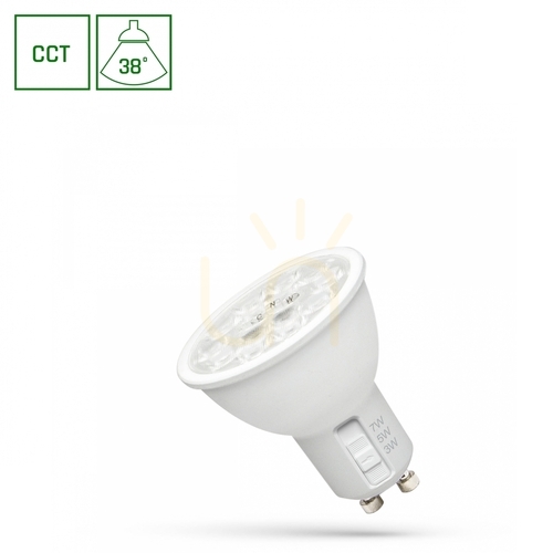 Kontrollera LED-lampa SpectrumLED GU10 3/5/7W CCT 2700/4000/6000K 38° 230V