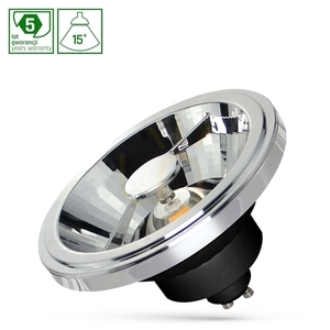 LED-lampa Ar111 GU10 230V 12W Cob 15 St WW Black Spectrum 5 års garanti small 0
