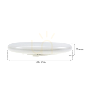 Plafond Nymphea Eco 2 28W NW 230V 120st IP44 Ik07 Fi330x60mm Vit rund. small 9