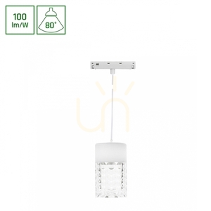 System Shift Basic Hangit Crystal upphängningslampa 55 X110mm (1100 Wire) 7W 4000 K Vit. small 1