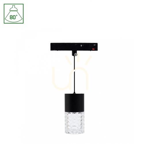 Kontrollera System Shift Basic Hangit Crystal upphängningslampa 55 X110mm (1100 Wire) 7W 2700 K Svart.