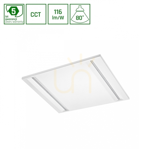 Kontrollera LED-panel ALGINE Line 40W 3 CCT 230V 80 St IP20 600x600x15mm Vit Ugr<16 5 års garanti