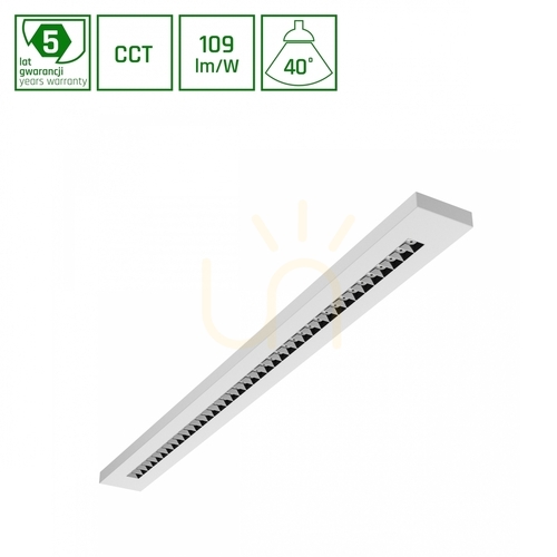 Kontrollera Wld Plank 20 W/30 W/40W CCT 230V 40° IP20 Ljusramp 1195 X100 X25 Vit.