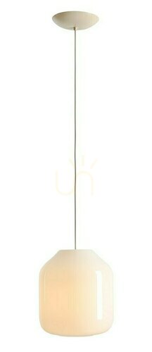 Kontrollera Krämfärgad pendellampa Aldex Flask Cotton L 27 cm, opalglas, E27 8500G20_L