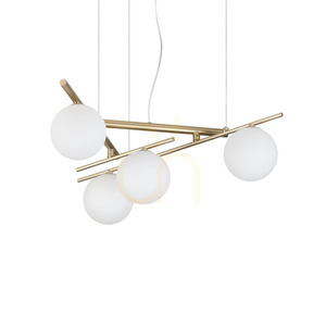 Taklampa Ideallux Atlas guld 4xG9 Ø62 cm 365107 small 0