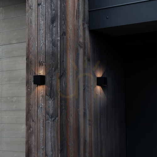 Kontrollera Utomhus vägglampa Ideallux ATOM 366814 antracit upp/nedljus Ø10 cm IP54 12W 4000K