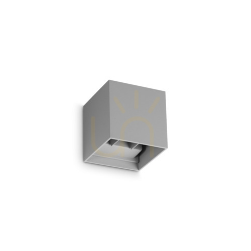 Kontrollera Utomhusvägglampa Ideallux ATOM antracit 10 cm IP54 4000K 2x6W 366838