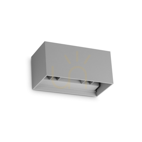 Kontrollera Utomhus vägglampa Ideallux ATOM antracit Ø20 cm 4000K IP54 366890