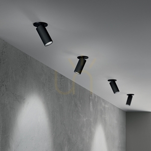 Infälld takarmatur Ideallux BEYOND svart 3 cm 355887 small 2