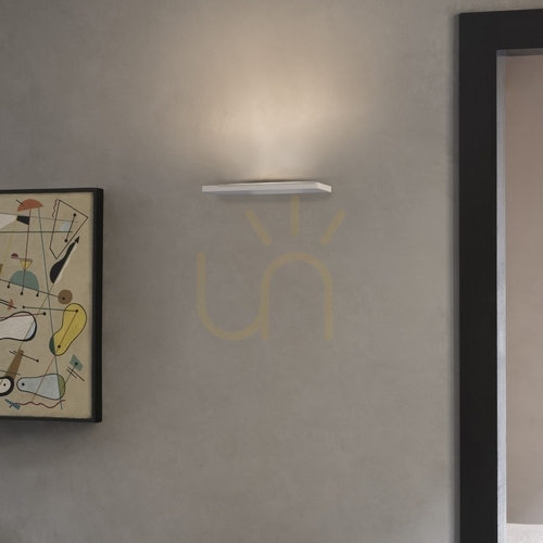 Kontrollera Vägglampa Ideallux BLOCK 350752 vit LED 30W Ø30,5 cm
