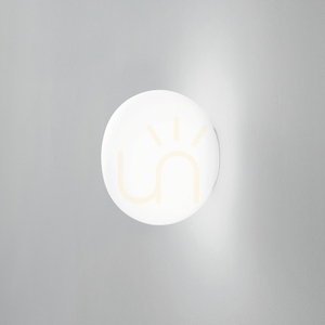 Vägglampa Ideallux COTTON 352312 vit Ø10 cm small 1