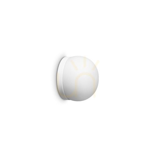 Kontrollera Vägglampa Ideallux COTTON 352312 vit Ø10 cm