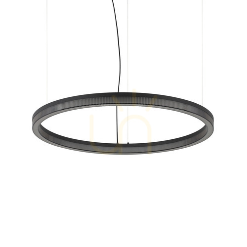 Kontrollera Taklampa Ideallux CROWN svart LED 80 cm 365015