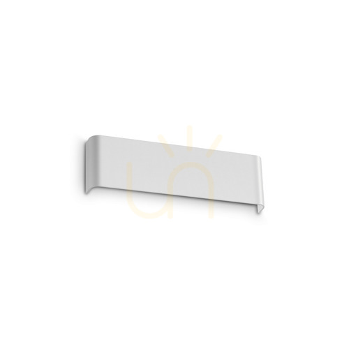 Kontrollera Vägglampa Ideallux Delta vit 30 cm aluminium 366739