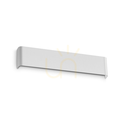 Kontrollera Vägglampa Ideallux Delta vit aluminium 41 cm 366746