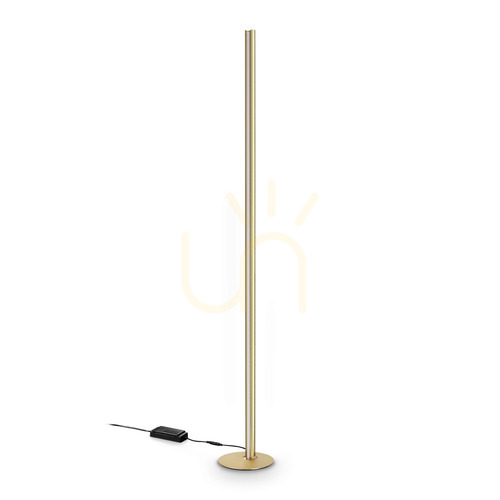 Kontrollera Golvlampa Ideallux Dorica 366166 mässing 190 cm LED dimbar
