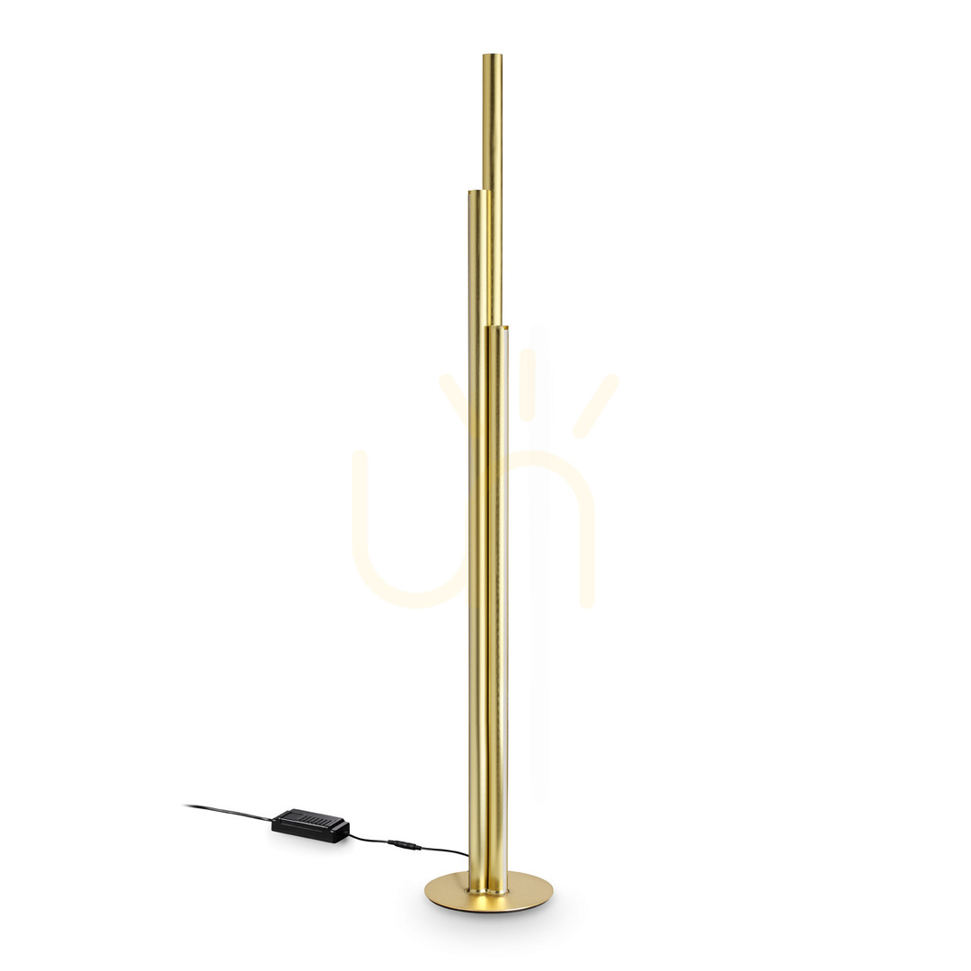 Kontrollera Golvlampa Ideallux Dorica 366241 mässing LED 66W 190 cm Golvlampa Ideallux Dorica 366241 mässing LED 66W 190 cm