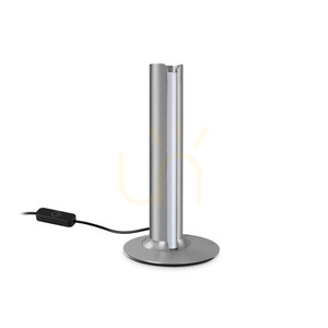 Bordslampa Ideallux DORICA grå metall LED dimbar Ø13 cm 362564 small 0