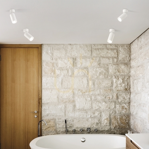 Kontrollera Plafond Ideallux DYNAMITE vit GU10 Ø4 cm 347639