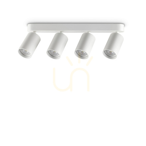 Kontrollera Plafond Ideallux DYNAMITE vit 4xGU10 Ø38,5 cm 371337
