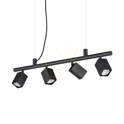Kontrollera Pendellampa Ideallux DYNAMITE svart 4xGU10 Ø76 cm 371382
