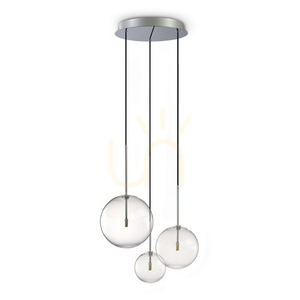 Taklampa Ideallux Equinoxe krom glas 3 ljuspunkter Ø42 cm 339696 0 Taklampa Ideallux Equinoxe krom glas 3 ljuspunkter Ø42 cm 339696 small 0