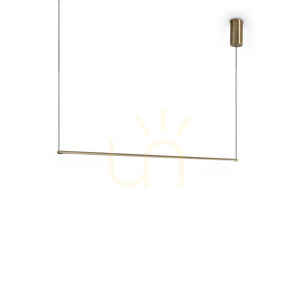 Pendellampa Ideallux ESSENCE mässing LED 115 cm 3000K 371795 small 0