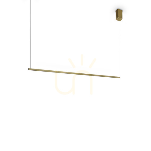 Kontrollera Pendellampa Ideallux Essence mässing LED 115 cm 3000K 371856