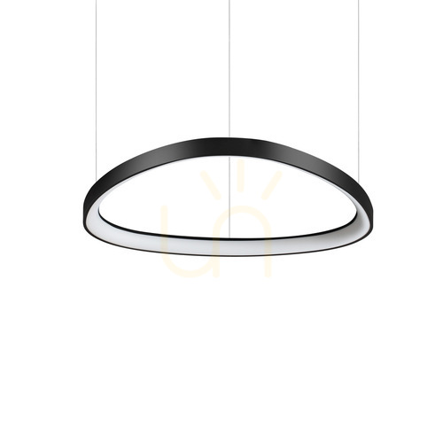 Kontrollera Taklampa Ideallux Gemini svart LED 61 cm 4000K 372167