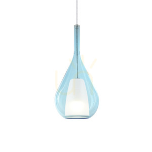 Takpendel Ideallux KALIQUE blå glas Ø18 cm 360089 0 Takpendel Ideallux KALIQUE blå glas Ø18 cm 360089 small 0