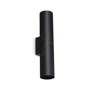 Vägglampa Ideallux LOOK 370118 svart 2xGU10 aluminium/glas small 0