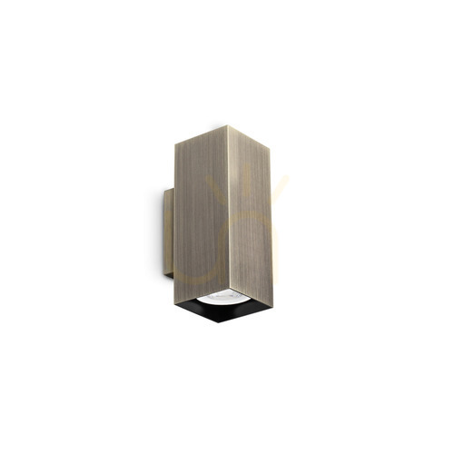 Kontrollera Vägglampa Ideallux LOOK 370231 mässing 2xGU10 Ø6 cm