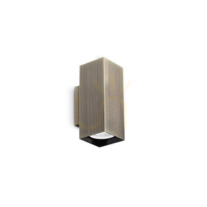 Vägglampa Ideallux LOOK 370231 mässing 2xGU10 Ø6 cm small 0