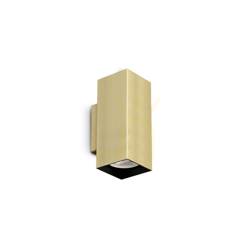 Kontrollera Vägglampa Ideallux LOOK mässing GU10 2-ljus 370293