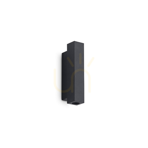 Kontrollera Vägglampa Ideallux LOOK 353357 svart 2xLED 3000K glas/metall