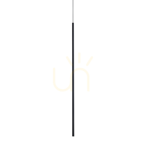 Kontrollera Pendellampa Ideallux LOOK svart glas/metall Ø8 cm LED 3000K 370934