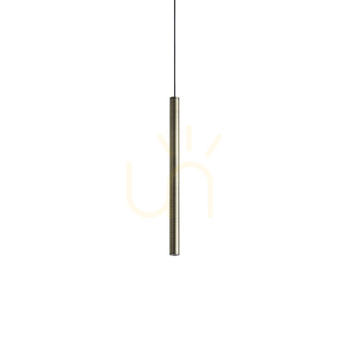 Kontrollera Pendellampa Ideallux LOOK mässing glas Ø8 cm 3000K 371023