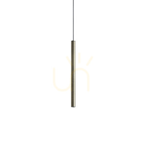 Pendellampa Ideallux LOOK mässing glas Ø8 cm 3000K 371023 small 0